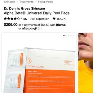 BNWB Dr. Dennis gross transform your skin daily peel pack of 95